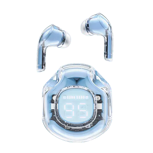 Acefast T8 - Digital Display True Wireless Earbuds & Charging Case Ice Blue