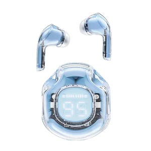 Acefast T8 - Digital Display True Wireless Earbuds & Charging Case Ice Blue