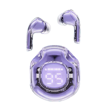 Load image into Gallery viewer, Acefast T8 - Digital Display True Wireless Earbuds &amp; Charging Case Purple Alfalfa
