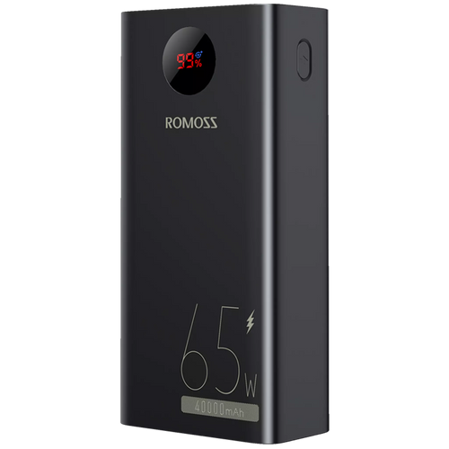 Romoss PEA40 Pro 40,000mAh 65W Digital Display Metal Powerbank Black