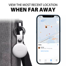 Load image into Gallery viewer, MiLi MiTag Tracker Pack of 3 Apple Approved Find My Item Finder &amp; PU Leather Keyring White - Bedfordshire Phone Sales