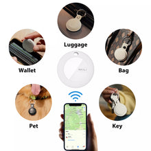 Load image into Gallery viewer, MiLi MiTag Tracker Pack of 3 Apple Approved Find My Item Finder &amp; PU Leather Keyring White - Bedfordshire Phone Sales