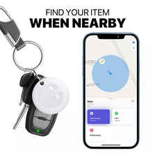 Load image into Gallery viewer, MiLi MiTag Tracker Pack of 3 Apple Approved Find My Item Finder &amp; PU Leather Keyring White - Bedfordshire Phone Sales