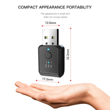 Load image into Gallery viewer, BPS Micro FM Wireless Bluetooth Transmitter Car Adapter Black