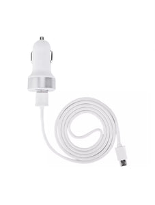 Devia Dual USB Port Car Adapter & 1m USB-C Cable White - Bedfordshire Phone Sales