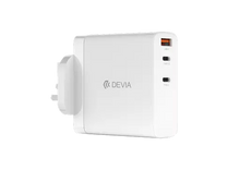 Load image into Gallery viewer, Devia 140W Dual Type C &amp; USB Power Delivery Charging Plug White