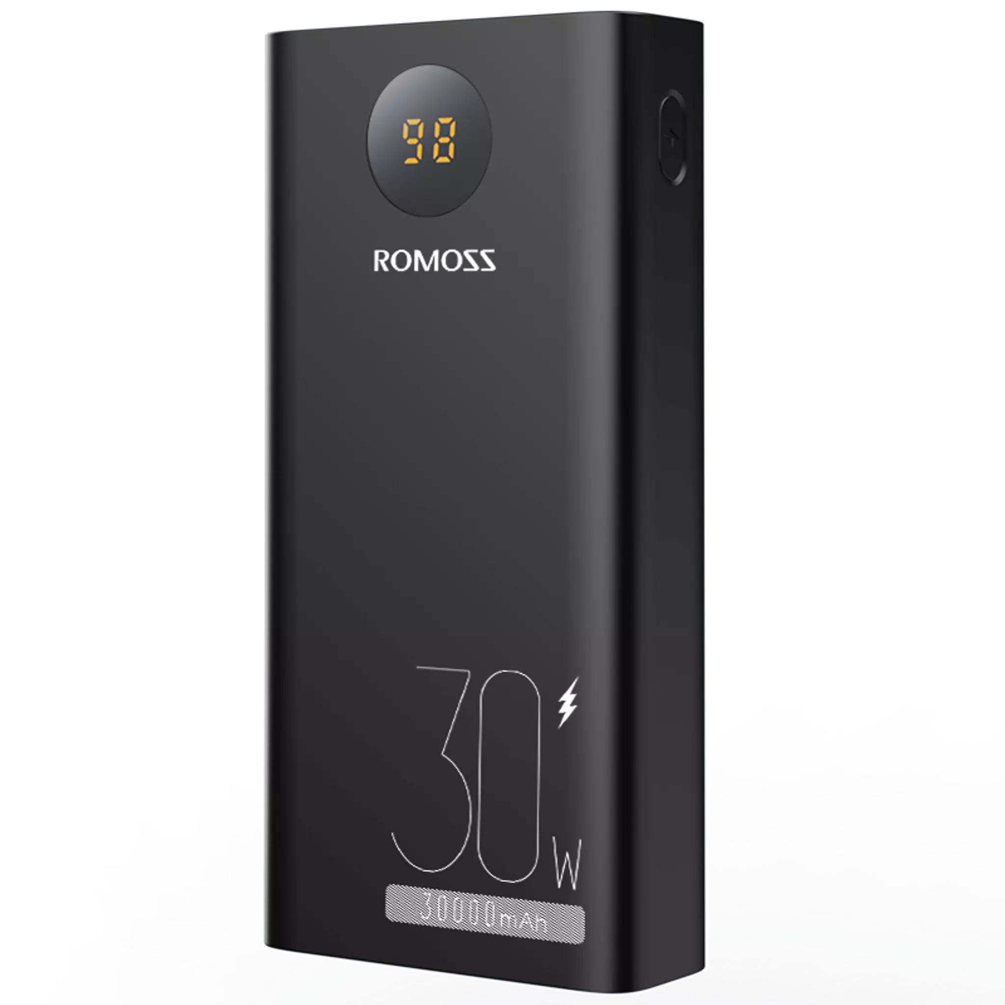 Romoss PEA30 30,000mAh 30W Digital Display Metal Powerbank Black