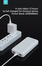 Load image into Gallery viewer, Devia 20,000mAh Kintone Dual Port LED Indicator Portable Powerbank Charger White
