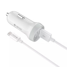 Load image into Gallery viewer, Devia Dual USB Port Car Adapter &amp; 1m USB-C Cable White - Bedfordshire Phone Sales