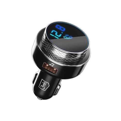 3mk FM Wireless Bluetooth Transmitter Car Adapter Black