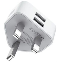 Load image into Gallery viewer, Devia 5W Smart Charge Single USB 3-Pin UK Charging Plug White