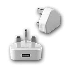 Load image into Gallery viewer, Devia 5W Smart Charge Single USB 3-Pin UK Charging Plug White