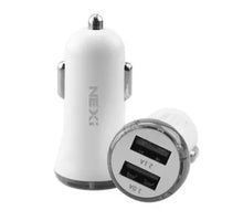 Load image into Gallery viewer, NEXi Dual Port Standard Charging Car Charger 3.1A White